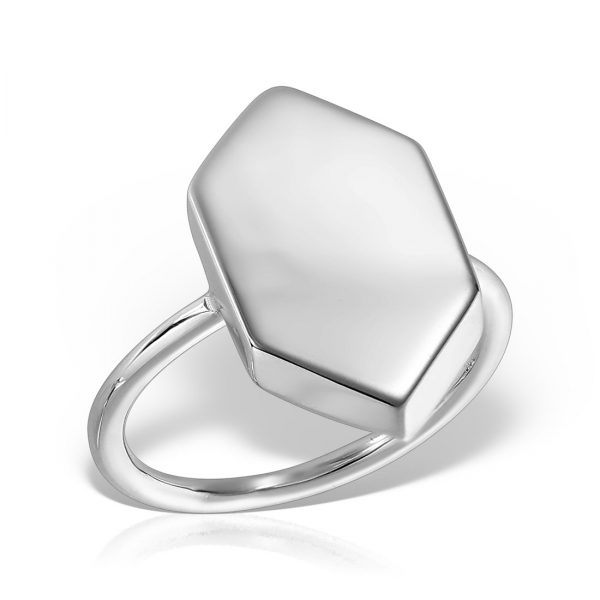 Inel argint Hexagon - MCR0082