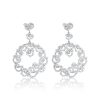 Cercei argint Surub Drop Earrings Zirconii TRSE083, Bijuterii - Corelle